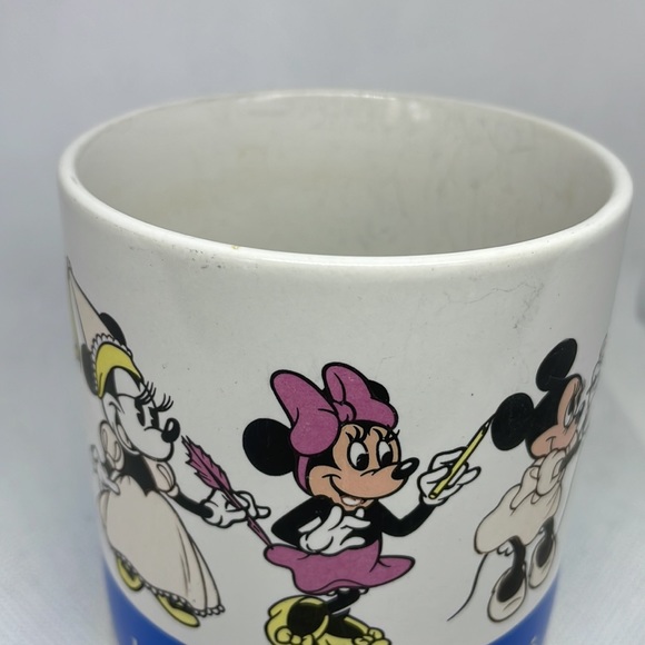 Vintage Applause Disney Through the Years Minnie & Mickey Mouse Mugs 1928 - 1990 - Picture 13 of 16